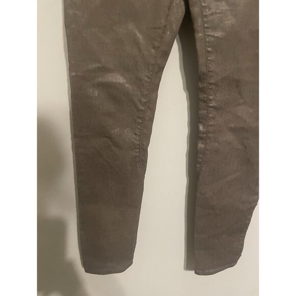 All Saints‎ Brodie Jeans Size 30 Brown Waxed . - Picture 3 of 7